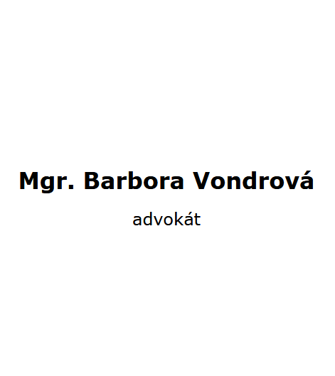 Mgr. Barbora Vondrová